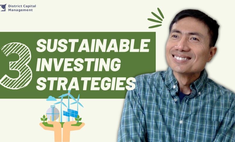 Sustainable and Ethical Investing